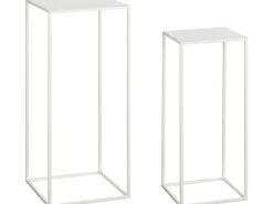 Mica Decorations Tisch Quinty Offwhite 30 cm x 30 cm x 70 cm