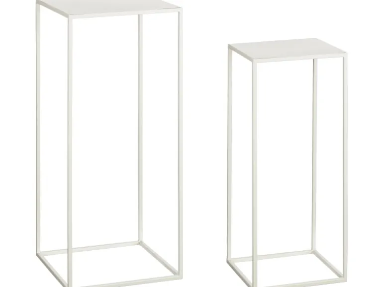 Mica Decorations Tisch Quinty Offwhite 30 cm x 30 cm x 70 cm
