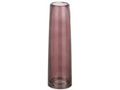 Mica Decorations Vase Glas Xandra 23,5 cm x Ø 7 cm Dunkelbraun