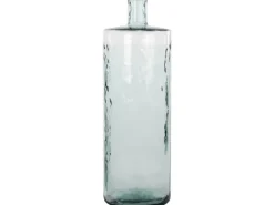 Mica Decorations Vase Guan Glas in Flaschenform Ø 25 cm x 75 cm Transparent