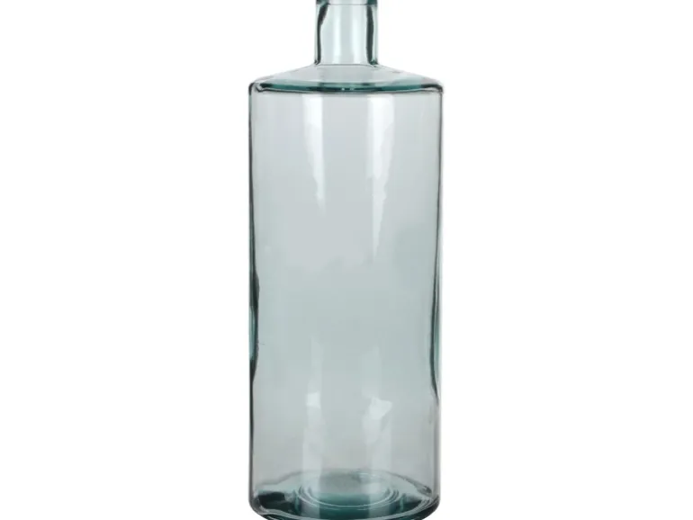 Mica Decorations Vase Guan Glas in Flaschenform Ø 15 cm x 40 cm Transparent