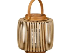 Mica Decorations Windlicht Havard 23 cm x Ø 20 cm Braun