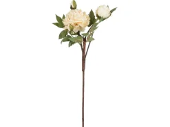 Mica Decorations Zweig Peonie 65 cm Gelb
