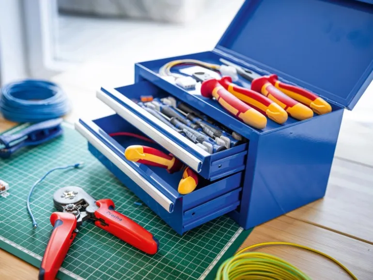 Mini Toolbox Blau 27,5 cm x 15 cm x 15 cm