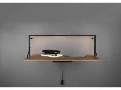 Mirrors & More Metall-Wandregal Becky mit LED-Stripe 10,5 W 30 x 90 x 30 cm