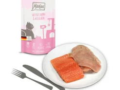 Mjamjam Nassfutter Quetschie Saftiges Huhn und Wildlachs 125 g