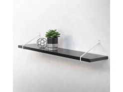 ML-Design 4 Stück Regalhalterung 220 mm Weiß aus Stahl Haarnadel Schwebe Hairpin