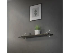 ML-Design 4 Stück Regalhalterung 220 mm Weiß aus Stahl Haarnadel Schwebe Hairpin
