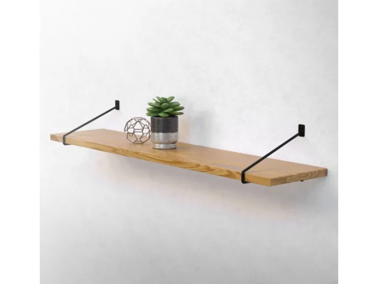 ML-Design 2 Stück Regalhalterung 265 mm Schwarz aus Stahl Haarnadel Regalwinkel