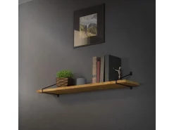 ML-Design 2 Stück Regalhalterung 265 mm Schwarz aus Stahl Haarnadel Regalwinkel