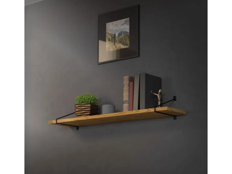 ML-Design 2 Stück Regalhalterung 265 mm Schwarz aus Stahl Haarnadel Regalwinkel