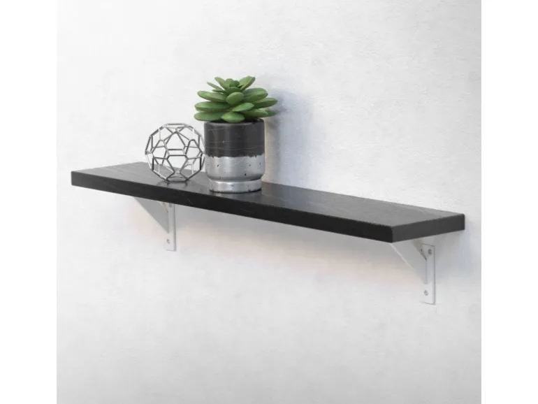 ML-Design 2 Stück Regalhalterung 120x120mm Weiß Aluminium Schwebende Regalwinkel