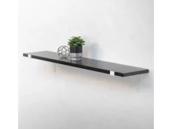 ML-Design 2 Stück Regalhalterung 25x4x14,5 cm Weiß aus Metall 10 Zoll L-Form