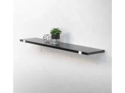 ML-Design 2 Stück Regalhalterung 25x4x14,5 cm Weiß aus Metall 10 Zoll L-Form
