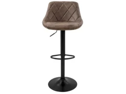 ML-Design Barhocker 4Er Set aus Kunstleder Braun Gepolsterter Stuhl