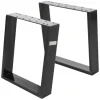 ML-Design 2Er Set Tischkufen 80GRAD Neigung 40 x 43 cm Industrial 8x2 cm