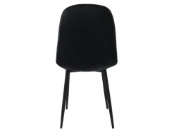 ML-Design Esszimmerstühle 4er Set Schwarz Küchenstuhl mit Samtbezug