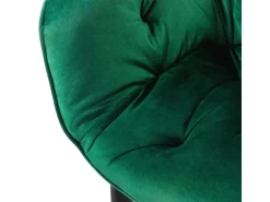 ML-Design Esszimmerstühle 4Er Set Dunkelgrün Küchenstuhl mit Dickem Samtstoff