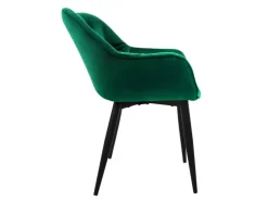ML-Design Esszimmerstühle 6Er Set Dunkelgrün Küchenstuhl mit Dickem Samtstoff