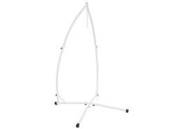 ML-Design Hängesesselgestell Weiß 208 cm Belastung bis 120 kg Stahlrohr