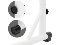 ML-Design Hängesesselgestell Weiß 208 cm Belastung bis 120 kg Stahlrohr