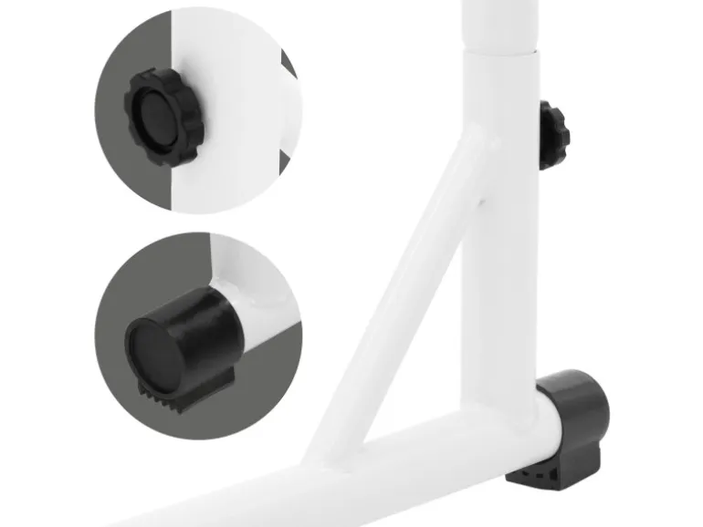 ML-Design Hängesesselgestell Weiß 208 cm Belastung bis 120 kg Stahlrohr