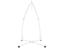 ML-Design Hängesesselgestell Weiß 208 cm Belastung bis 120 kg Stahlrohr