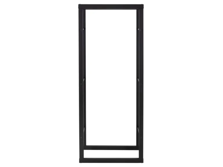 ML-Design Kaminholzregal 60x150x25 cm Rechteckig Schwarz Metall Innen/Außen