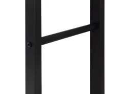 ML-Design Kaminholzregal 40x100x25cm Rechteckig Schwarz aus Metall Innen/Außen