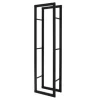 ML-Design Kaminholzregal 40x150x25 cm Rechteckig Schwarz Metall Innen/Außen