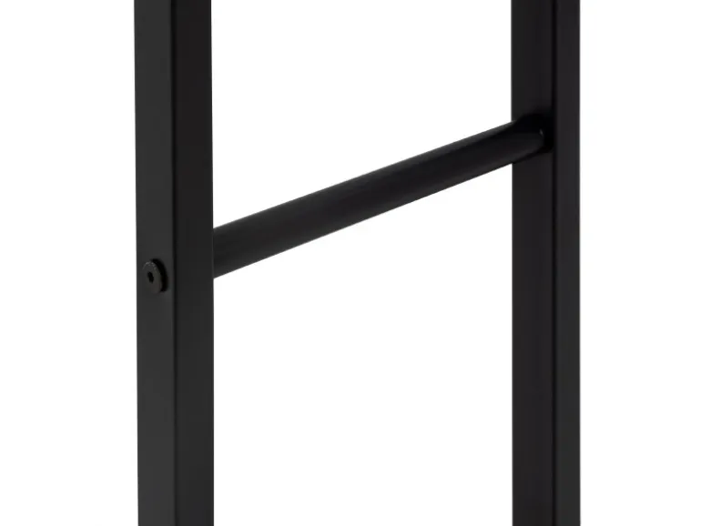 ML-Design Kaminholzregal 80x150x25 cm Rechteckig Schwarz Metall Innen/Außen