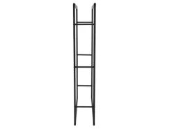 ML-Design Kaminholzregal 80x150x25 cm Rechteckig Schwarz Metall Innen/Außen