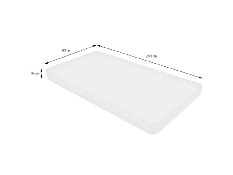 ML-Design Kinderbett 80x160 cm Weiß mit Matratze Rausfallschutz Dach