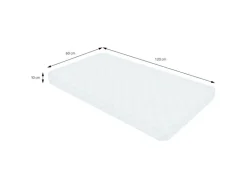 ML-Design Kindermatratze 60 x 120 x 10 cm Schadstoffgeprüft für Baby Junior