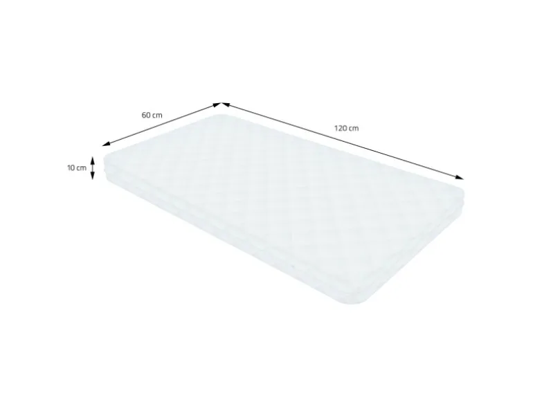 ML-Design Kindermatratze 60 x 120 x 10 cm Schadstoffgeprüft für Baby Junior