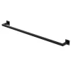 ML-Design Kleiderstange Rechteck für Wand T12cmxB110cm Schwarz aus Stahl U-Form