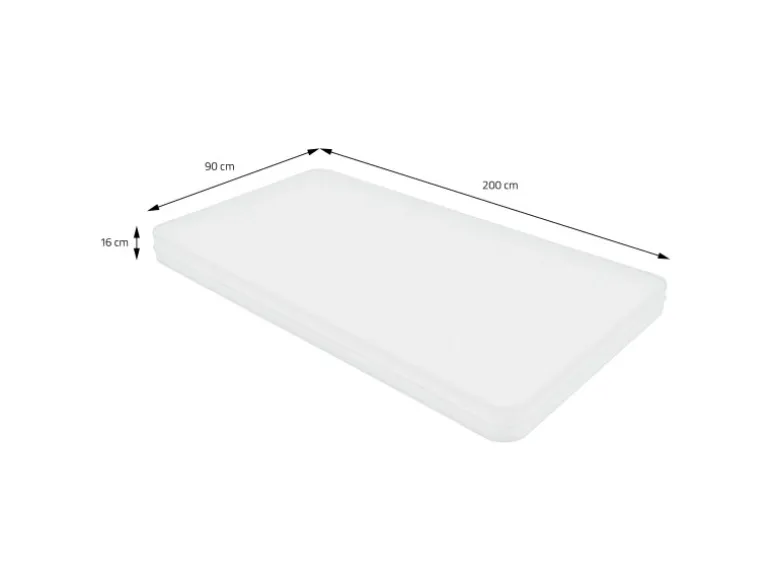 ML-Design Matratze 90 x 200 x 16 cm Orthopädische 7-Zonen Kaltschaummatratze