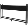 ML-Design Metall Kaminholzregal mit Abdeckung 200x25x115 cm Anthrazit Stahl