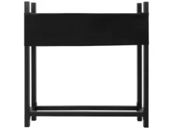 ML-Design Metall Kaminholzregal mit Abdeckung 113x25x115 cm Anthrazit Stahl