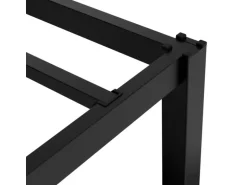 ML-Design Metallbett 160x200 cm Stahlrahmen mit Lattenrost Schwarz Bettgestell