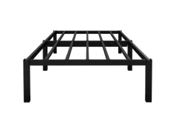 ML-Design Metallbett 90x200cm auf Stahlrahmen mit Lattenrost Schwarz Bettgestell