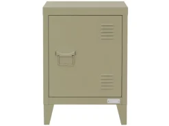 ML-Design Nachttisch in Olive 40x30x58 cm aus Stahl Industriedesign