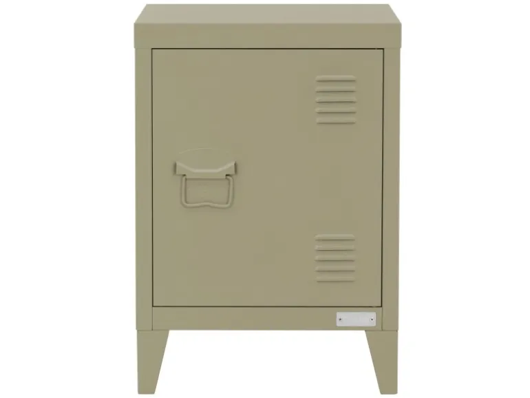 ML-Design Nachttisch in Olive 40x30x58 cm aus Stahl Industriedesign