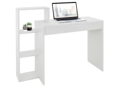 ML-Design Schreibtisch mit Regal 110x72x40 cm aus Holz 2in1 System für Zuhause