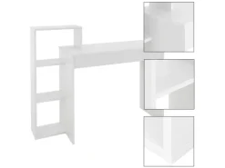 ML-Design Schreibtisch mit Regal 110x72x40 cm aus Holz 2in1 System für Zuhause