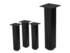 ML-Design Tischbeine 4Er Set I-Design H42 cm Schwarz Stahl 8x8 cm