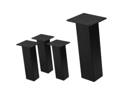 ML-Design Tischbeine 4Er Set I-96GRAD H30 cm Schwarz Stahl 8x8cm
