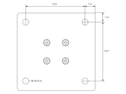 ML-Design Tischbeine 4Er Set I-96GRAD H30 cm Schwarz Stahl 4x4cm