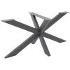 ML-Design Tischgestell Spider 78x71x120 cm Anthrazit Kreuzgestell Kreuz X-Design