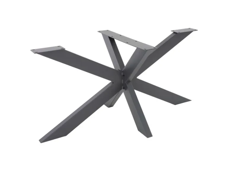ML-Design Tischgestell Spider 78x71x120 cm Anthrazit Kreuzgestell Kreuz X-Design